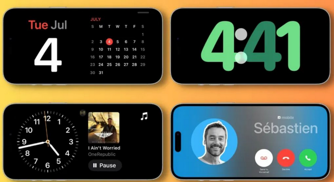 湘东苹果手机维修分享iOS17横屏充电待机显示有什么好处 