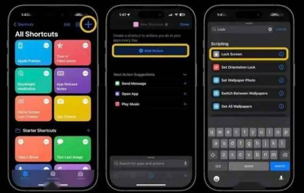 湘东苹果14锁屏维修店分享iPhone14升级iOS16.4后如何创建锁屏快捷方式 