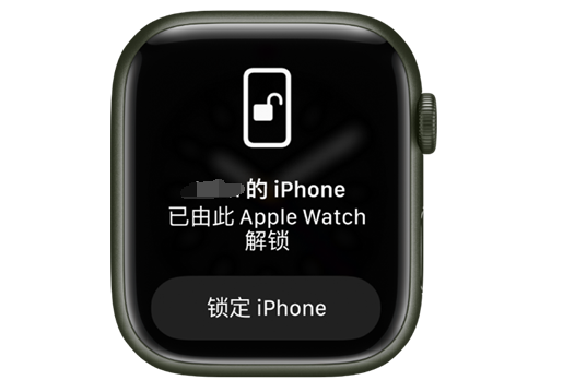 湘东苹果手机维修分享用 AppleWatch 解锁配备面容 ID 的 iPhone方法 