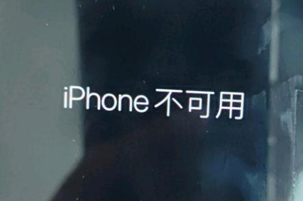 湘东苹果服务网点分享锁屏界面显示“iPhone 不可用”如何解决 